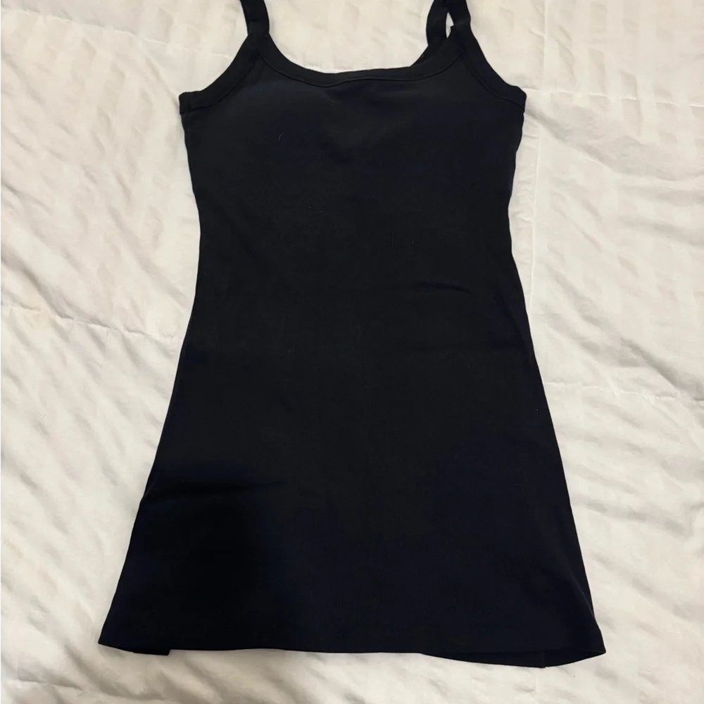 Abercrombie Bra-Free Black Dress Large - Picture 2 of 9